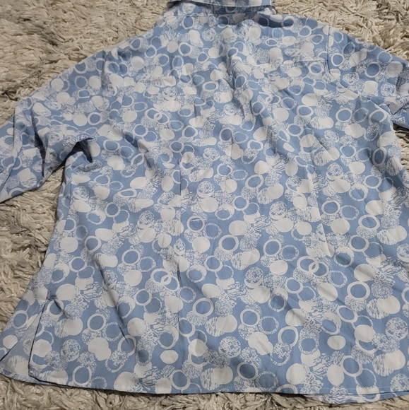 Ny Collection Women's Plus Size Stretch Shirt - Picture 5 of 9